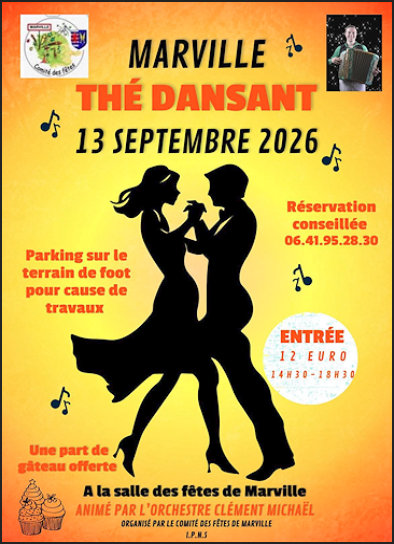 Thé dansant le 13 septembre à Marville